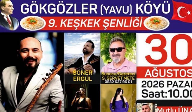 Gökgözler, 9. Geleneksel Keşkek Şenliği’ne hazır