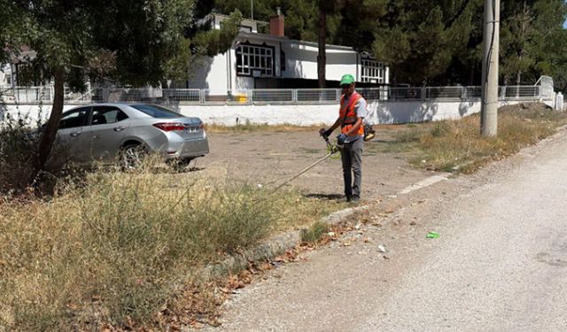 Osmancık’ta park ve bahçe ekipleri sahada
