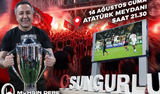 Sungurlu’da Süper Lig heyecanı dev ekrana taşınacak