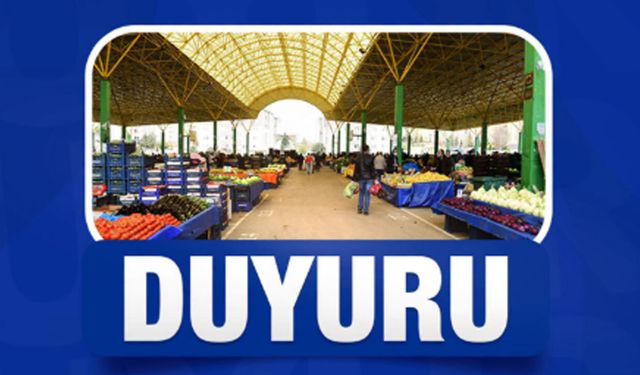 Çorum’da Cumartesi Pazarı geçici olarak taşınıyor