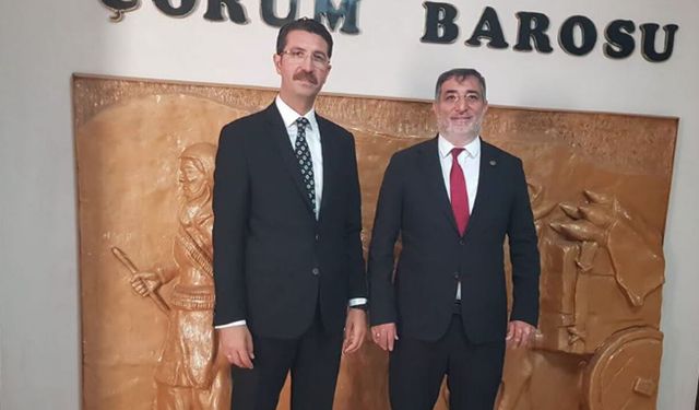 Ömer Güven’den Çorum Barosu’na ziyaret