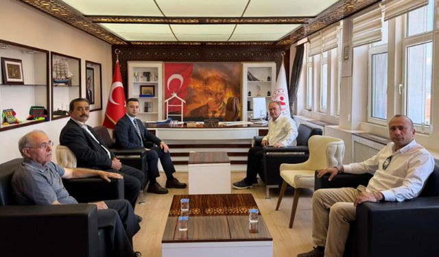 Kızılay heyetinden Kaymakam Şimşek’e ziyaret