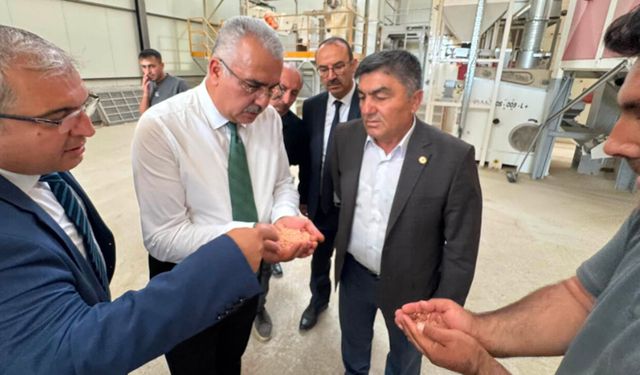 Ahlatcı’dan Bayat’taki Çeltik Eleme ve Kurutma Tesisi’ne ziyaret