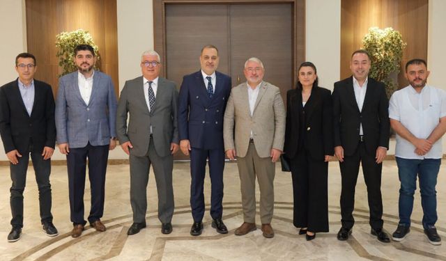 Gökhan Kerman ve Heyeti Başkan Aşgın ile Bir Araya Geldi