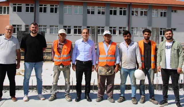 Kaymakam Polat spor yatırımlarını yerinde inceledi