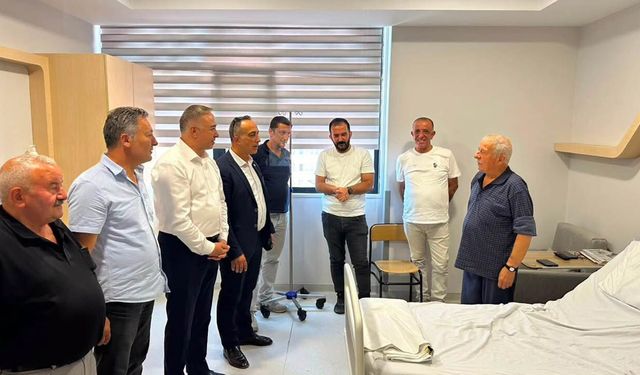 Mehmet Helvacı’ya geçmiş olsun ziyareti