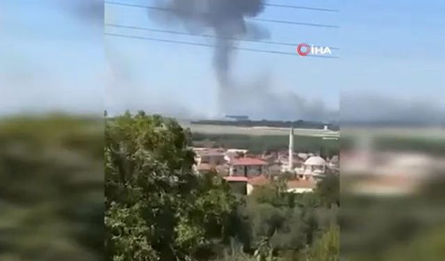Yalova’da askeri eğitim uçağı düştü: Çok sayıda ekip bölgeye sevk edildi