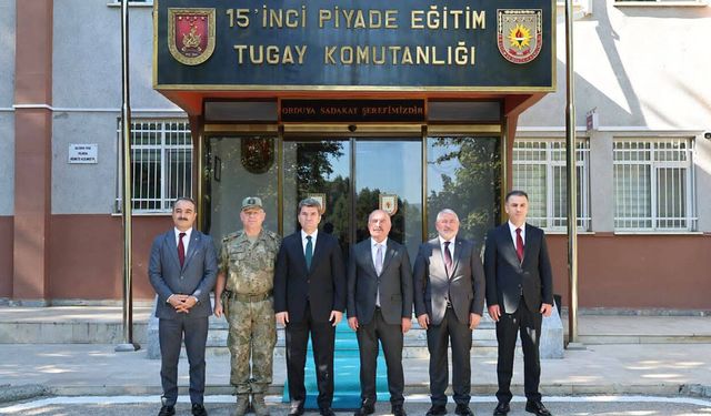 Çorum protokolünden Tuğgeneral Kemal Çakıroğlu’na ziyaret