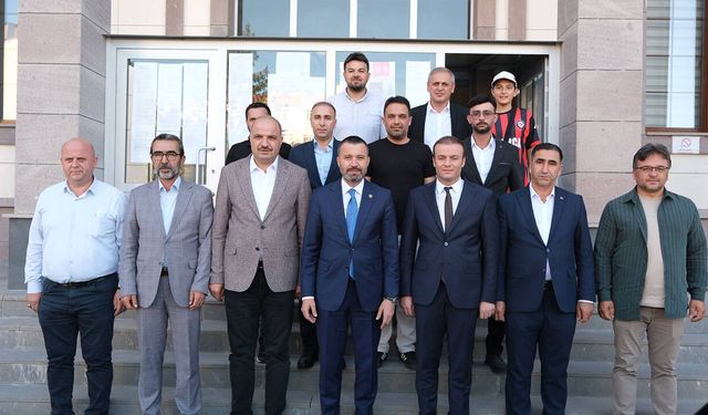 Milletvekili Şahan, Alaca Kaymakamı Dinçer ile görüştü