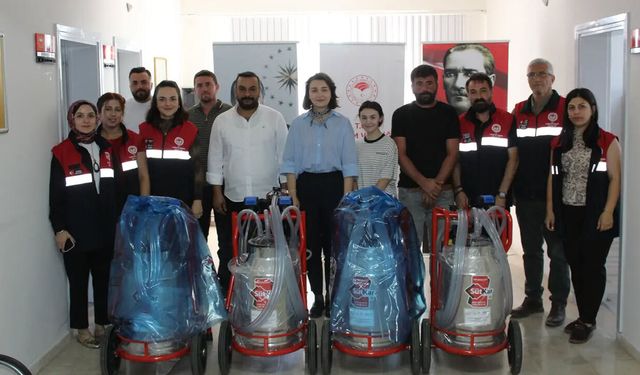 Dodurga’da üreticilere mobil süt sağım makinesi desteği
