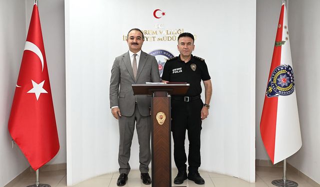 Rektörü Öztürk’ten Emniyet Müdürü Pehlivan’a ziyaret