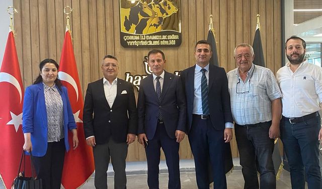 Halkbank heyetinden Çorum DSYB’ye ziyaret