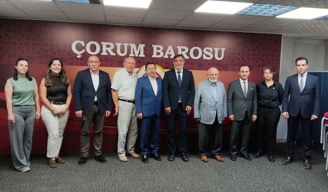 ÇEKVA heyetinden Çorum Barosu’na ziyaret