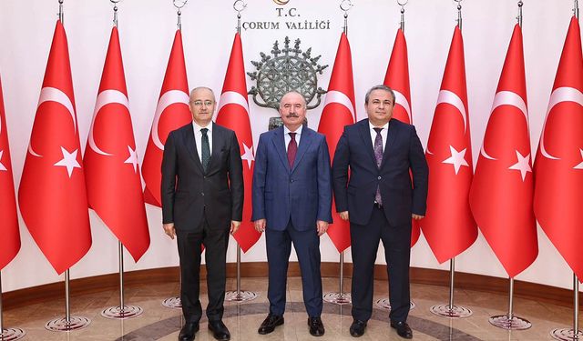 Bakanlık müfettişlerinden Vali Ali Çalgan’a ziyaret