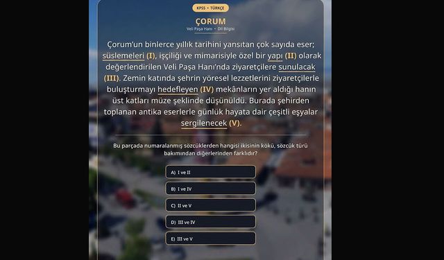 KPSS sorusuna konu oldu: Veli Paşa Hanı ile ilgili ne soruldu?