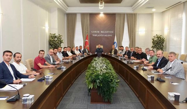 Cumhur İttifakı Çorum Belediye Meclisi Grubu toplandı