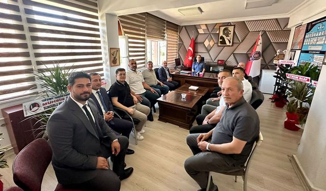 MHP'den yeni İlçe Emniyet Müdürü Bahadır’a ziyaret