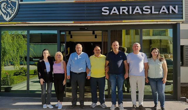 Duran Bıyık ve Veli Uysal’dan Ünal Yem Fabrikası’na ziyaret