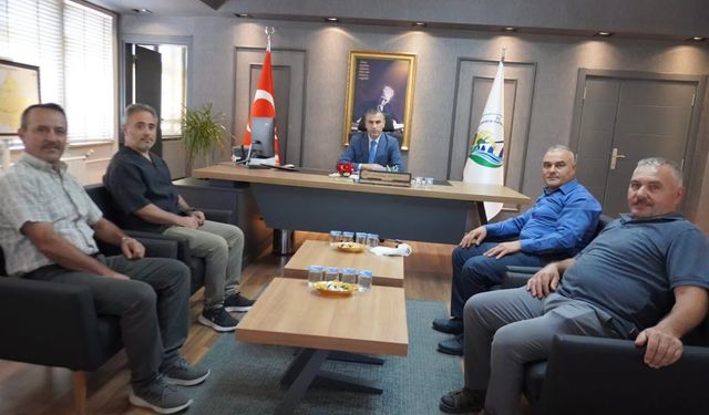 Kaymakam Duman, Avcılar Derneği heyetini kabul etti