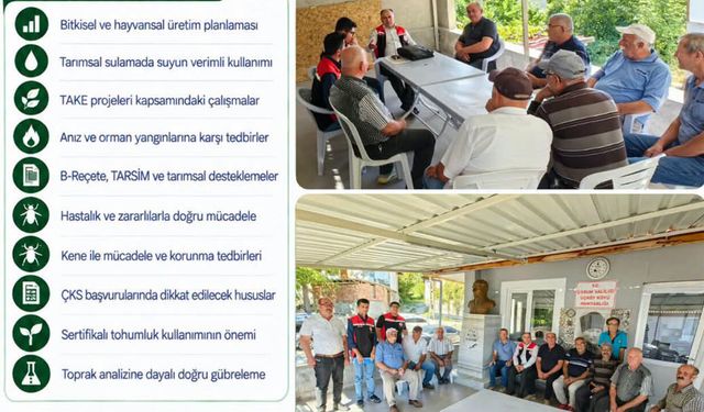 Üçköy Köyü’nde üreticilerin sorunları yerinde dinlendi