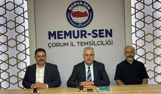 Yusuf Ahlatcı, Memur-Sen Çorum teşkilatıyla bir araya geldi