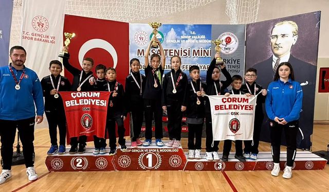 Sinop’ta Çorum fırtınası: Miniklerden büyük başarı