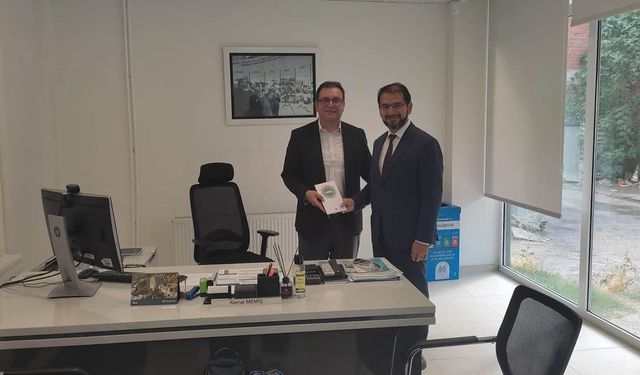 Müftü Koçak’tan Halkbank Müdürü Memiş’e ziyaret