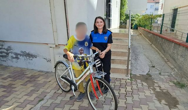 Çorum Emniyetinden çocuklara bisiklet: 120 öğrenci projede buluştu