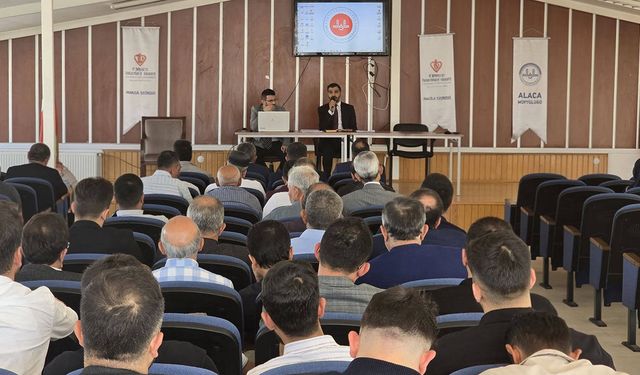 Alaca Müftülüğünde bağımlılıkla mücadele semineri düzenlendi