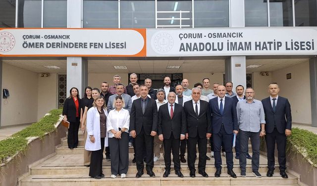 Cemil Çağlar, Osmancık’taki okullarda incelemelerde bulundu