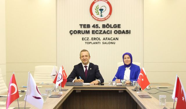 Çorum Eczacı Odası ile Bilge Çocuk Montessori Anaokulu arasında iş birliği protokolü