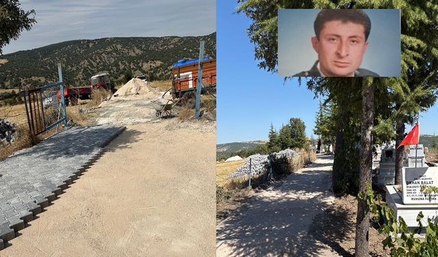 Çorum’da Şehit Polis'in kabrine giden yola bakın ne yapıldı?