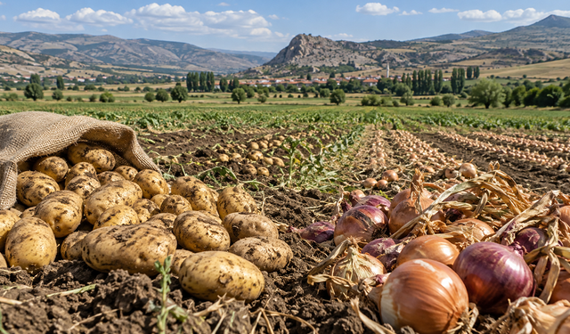 Çorum'da bu ilçe patates ve kuru soğan üretim havzasına alındı