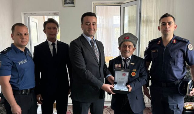 Ortaköy Kaymakamı Fatih Şimşek’ten gazilere anlamlı ziyaret
