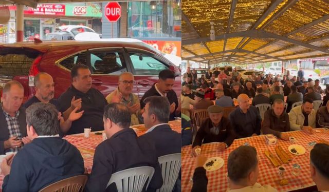 Oğuzhan Kaya, Osmancık’ta esnafla kahvaltıda buluştu