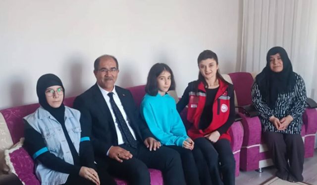 Çorum’da SED desteği alan ailelere ziyaret