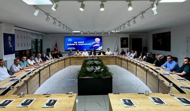 AK Parti Çorum’da İl Yönetim Kurulu toplandı