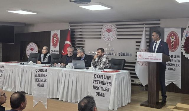 Çorum Veteriner Hekimleri Odası’nda yeni başkan belli oldu