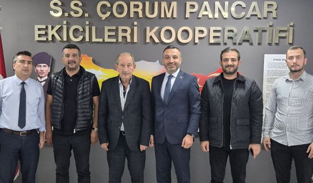 Fahri Yandık’tan Çorum Pancar Ekicileri Kooperatifi’ne ziyaret