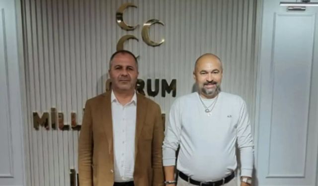 Serhat Sapaz’dan MHP Çorum İl Başkanlığına ziyaret