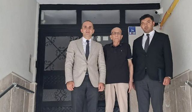 İskilip Kaymakamı Polat’tan emekli öğretmene ziyaret