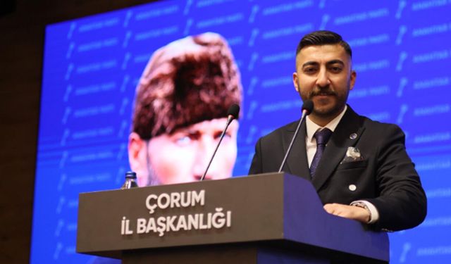 Anahtar Parti Çorum İl Sekreteri Kadir Berkay Damar istifa etti