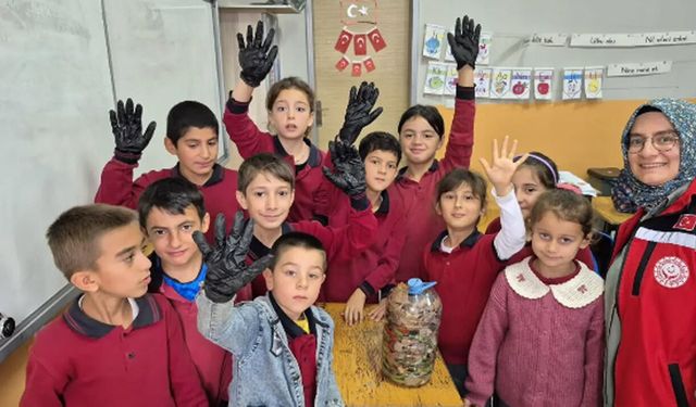 İskilip’te çocuklara iklim değişikliği ve kompost eğitimi verildi