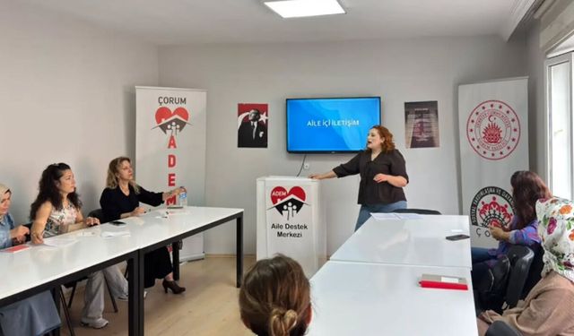 Çorum’da Aile İçi İletişim Güçleniyor: Modüler Eğitim Programı Sürüyor