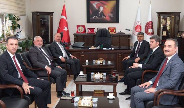 Çorum heyetinden Başsavcı Faruk Kaynak’a ziyaret