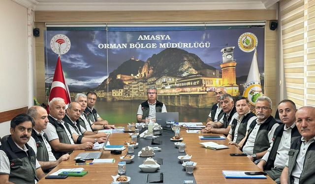 Orman İşletme Müdürü Kabaoğlu, değerlendirme toplantısına katıldı