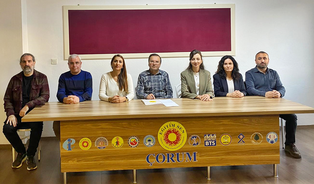 Eğitim Sen Çorum Şubesi: “Okullar ders ziliyle değil, çözümsüzlükle açılıyor”
