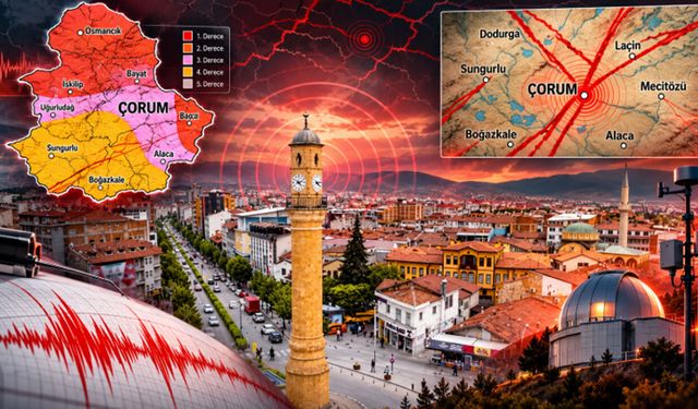 Çorum'da ard arda depremler! Deprem tehlikesi hangi ilçeyi tehdit ediyor