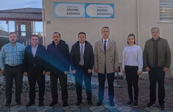 Çorum'da üç ilçede okullara altyapı incelemesi