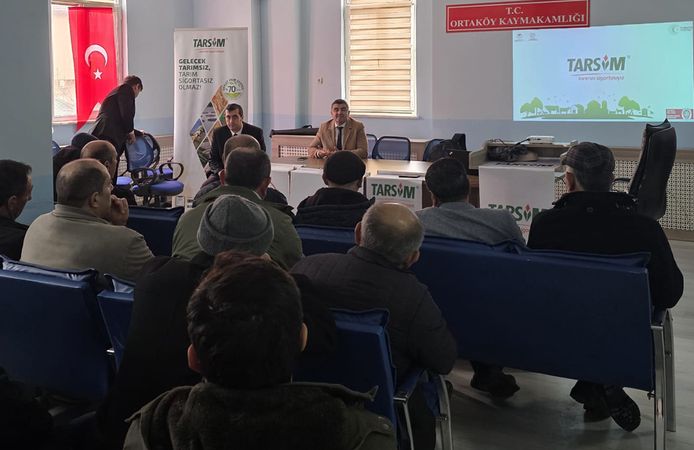 Alaca ve Ortaköy’de çiftçilere TARSİM eğitimi